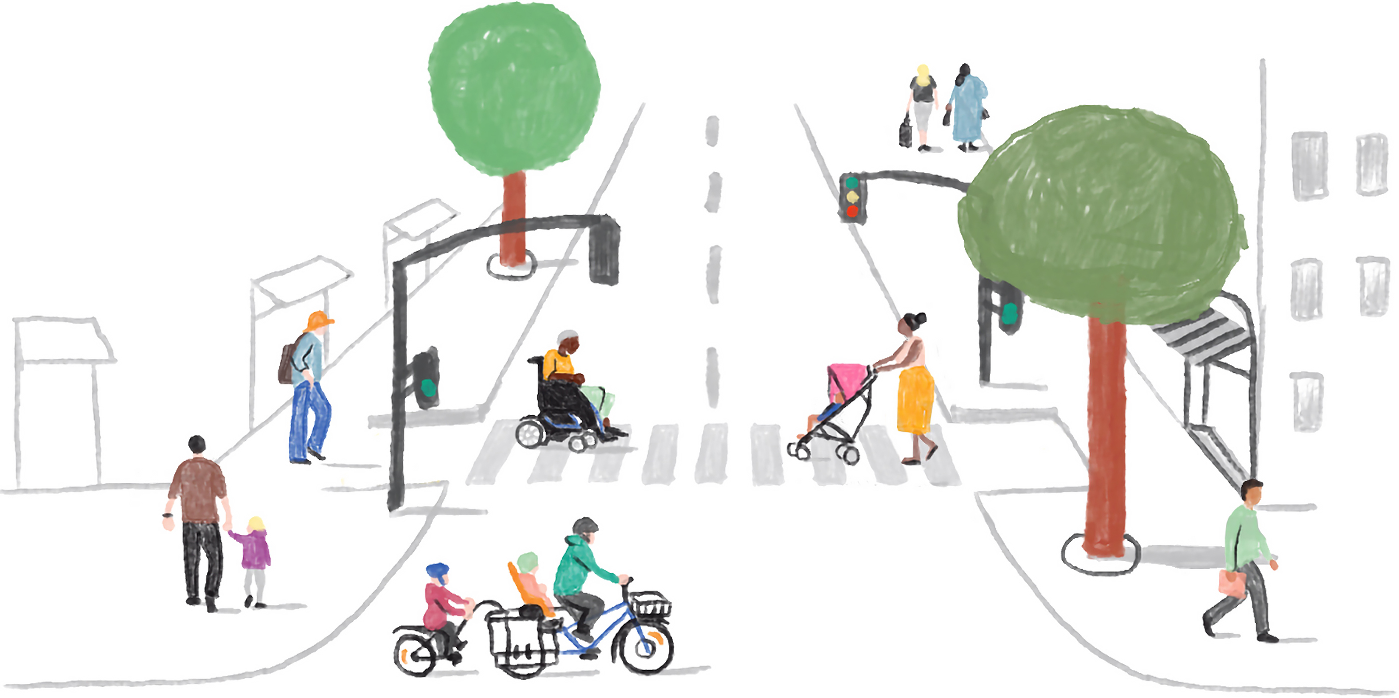 Crosswalk illustration